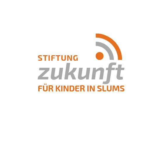 Kindern und Jugendlichen zu einer Perspektive verhelfen. - Das Logo der "Stiftung Zukunft düe Kinder in Slums"